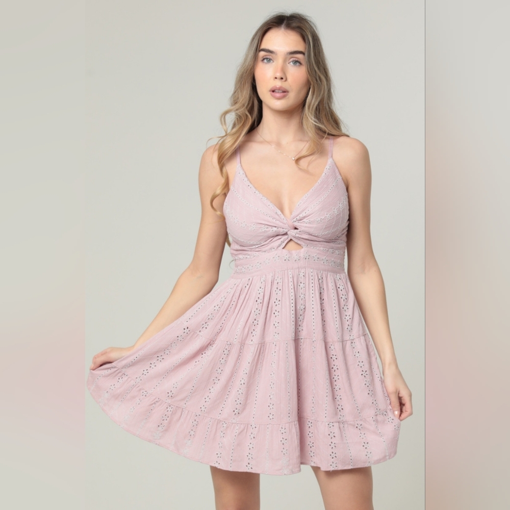 Angie Blush Pink Mini Dress